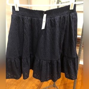 Loft NWT Eyelet Skirt, size medium